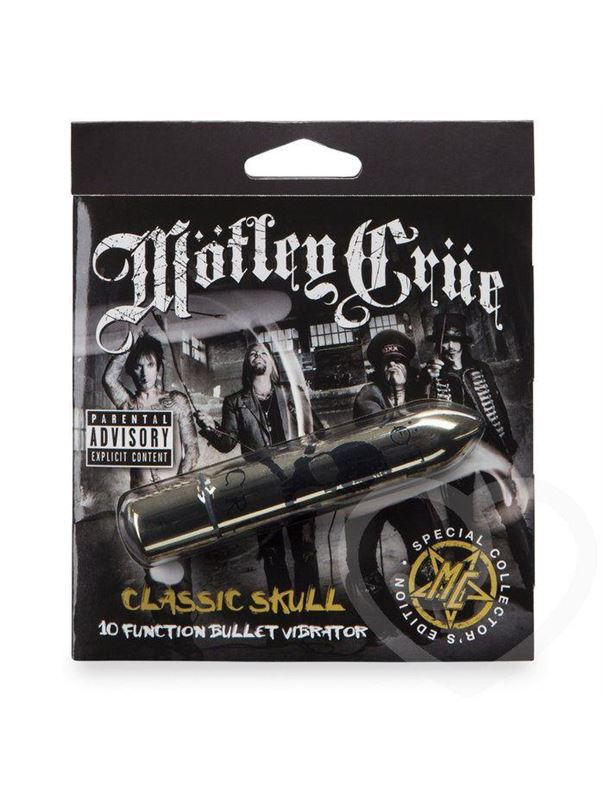 Золотистая вибропуля Motley Crue Classic Scull