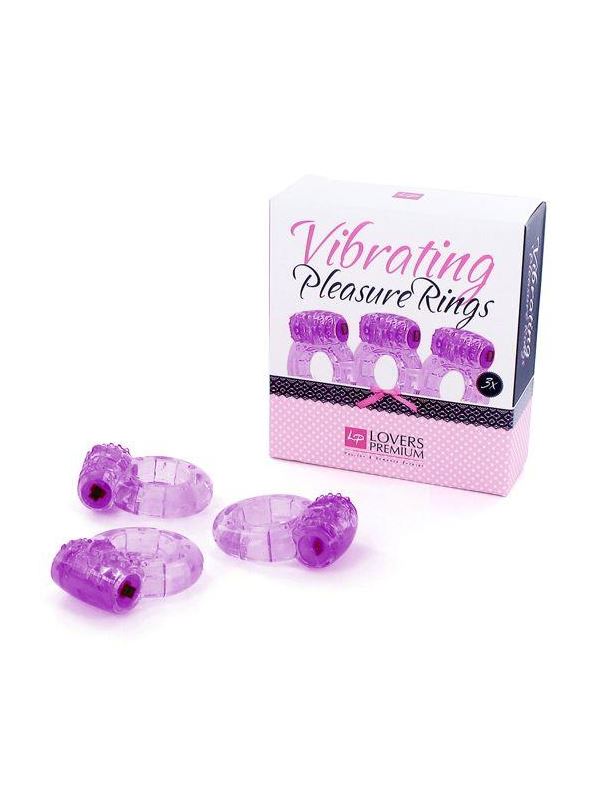 Набор из трех виброколец Pleasure Rings Purple