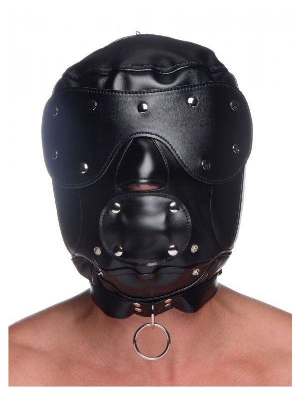 Шлем-трансформер Muzzled Universal BDSM Hood with Removable Muzzle