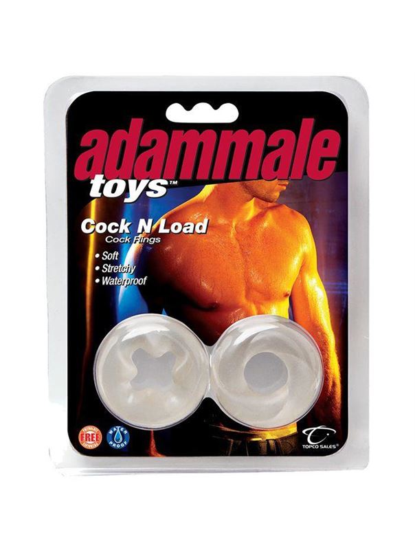 Комплект из 2 эрекционных колец Adam Male Toys Cock N Load Cock Rings