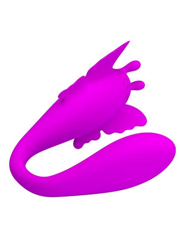 Лиловый вибромассажер для пар Chimera с пультом ДУ