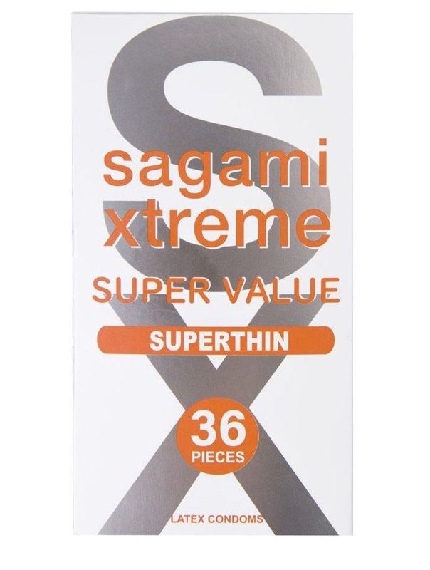 Ультратонкие презервативы Sagami Xtreme Superthin (36 шт)