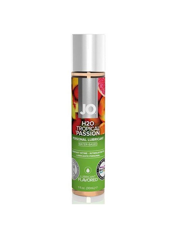 Смазка с ароматом тропических фруктов JO Flavored Tropical Passion - 30 мл.