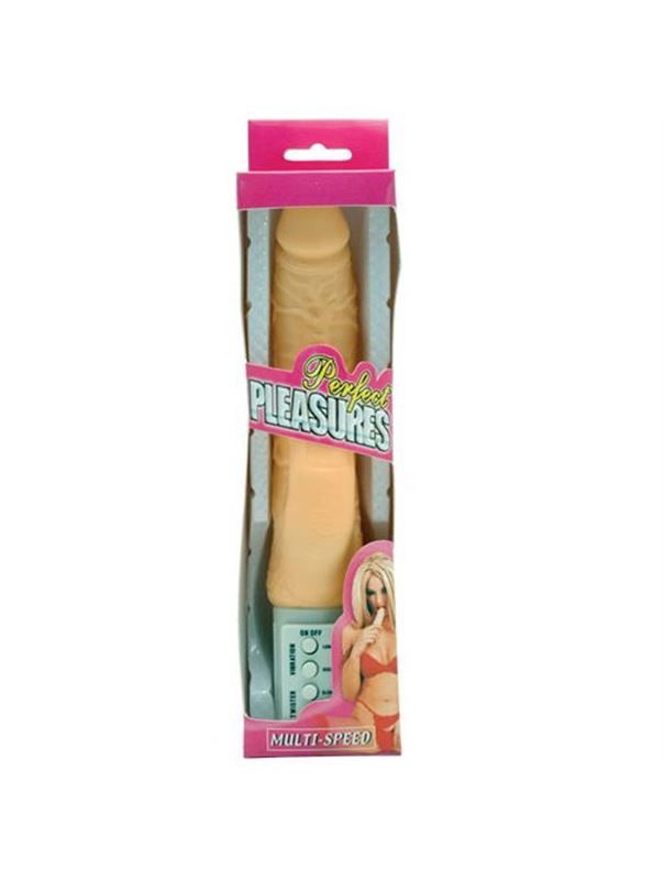 Двойной вибратор со встроенным пультом PERFECT PLEASURES (17 см)