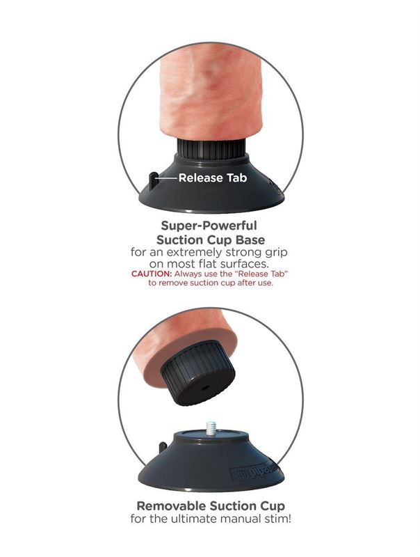 Телесный вибромассажер 10" Vibrating Cock with Balls (25,4 см)