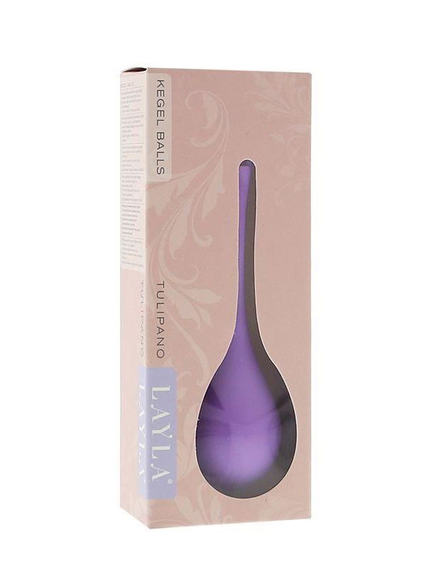 Фиолетовый вагинальный шарик LAYLA TULIPANO