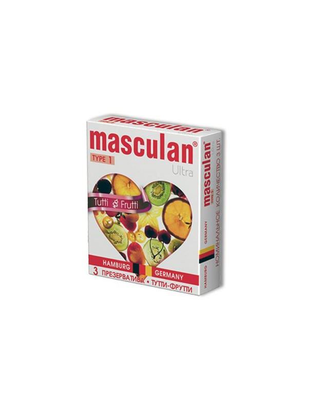 Презервативы Masculan Ultra Tutti-Frutti с фруктовым ароматом (3шт)