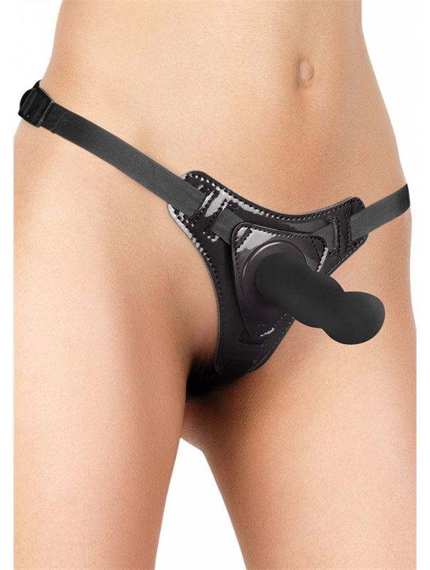 Чёрный страпон Delight Black (12,7 см)