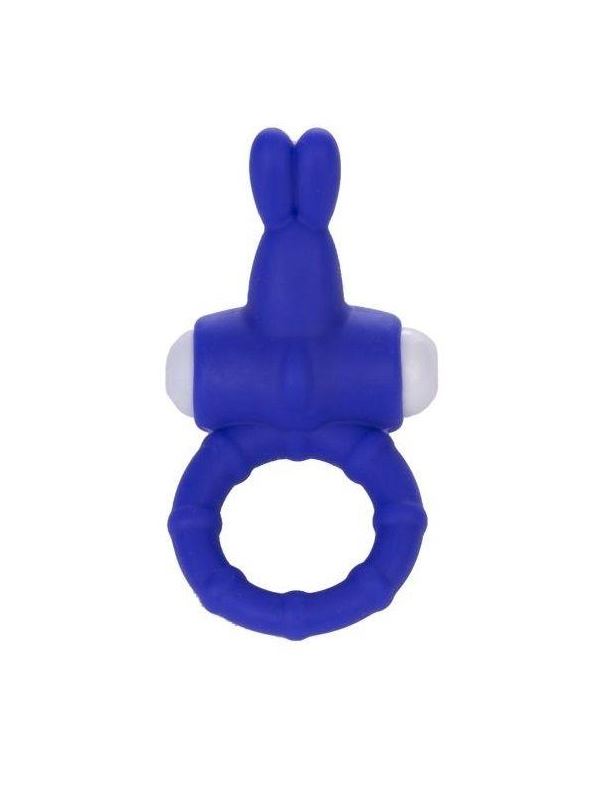Фиолетовое виброкольцо с зайчиком для клиторального массажа Power Rabbit Clit Cockring