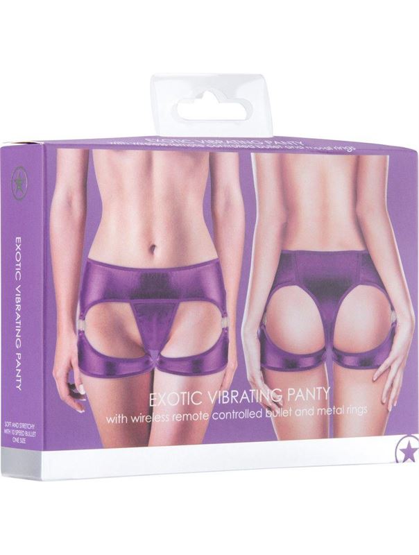 Фиолетовые трусики с вибрацией Exotic Vibrating Panty