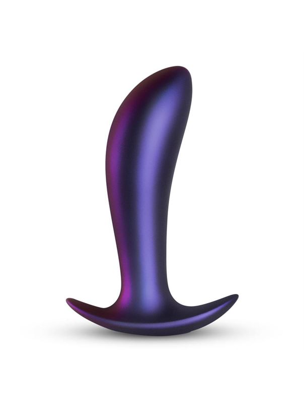Фиолетовый анальный вибратор Uranus для ношения (12 см)
