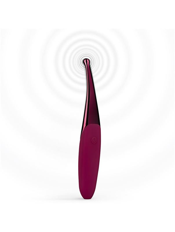 Фиолетовый точечный вибромассажер Senzi Vibrator - 14,7 см.