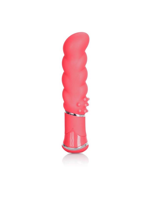 Розовый вибромассажер Power Play Power G - 11,5 см.