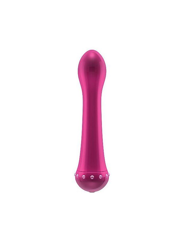 Вибратор с кристаллами The Diamond Pink - 16,5 см.