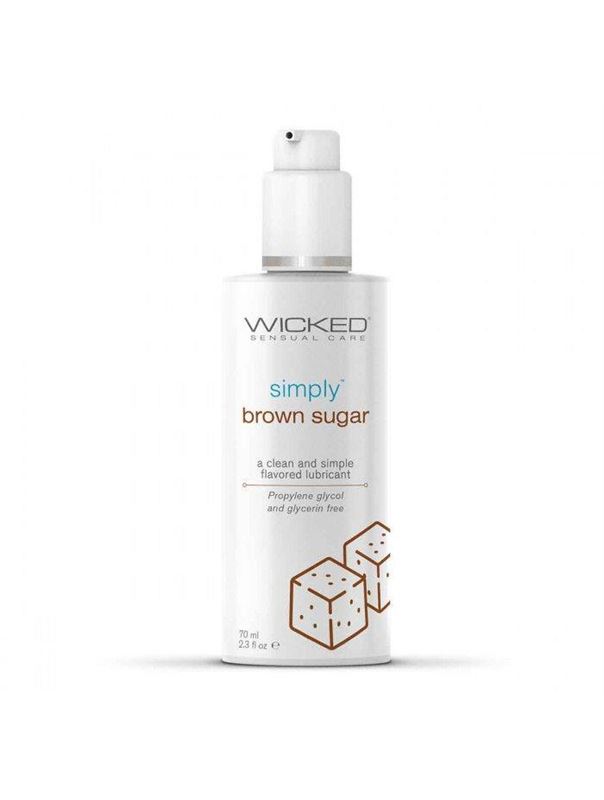 Гель-лубрикант на водной основе с ароматом коричневого сахара Wicked Simply Brown Sugar (70 мл)