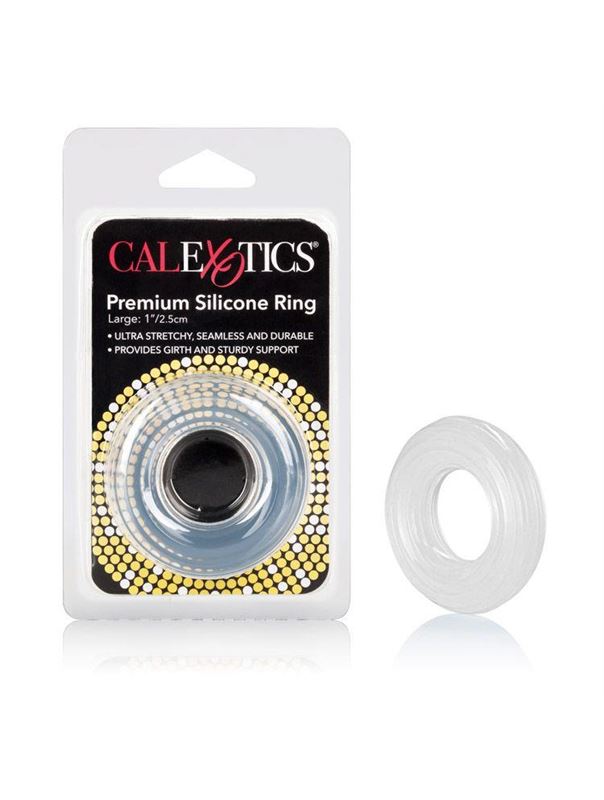 Прозрачное эрекционное кольцо Premium Silicone Ring Large