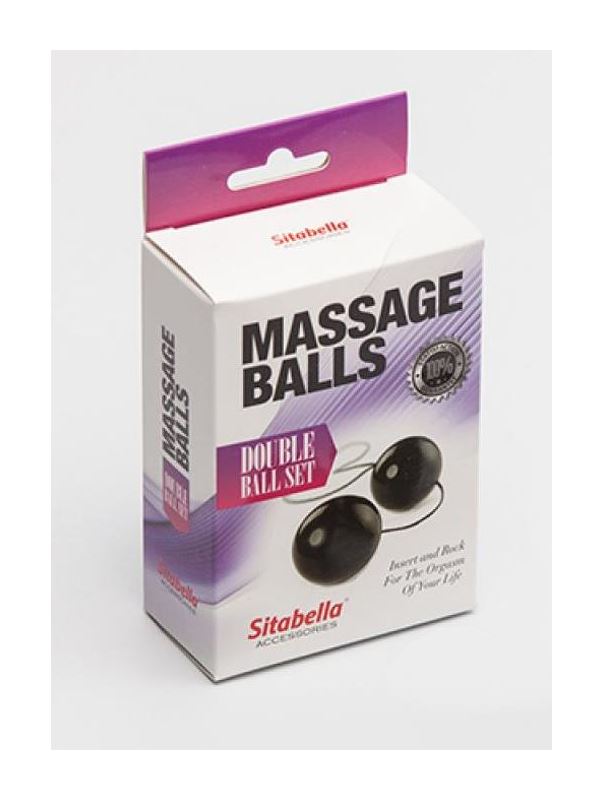 Черные вагинальные шарики Sitabella - Massage Balls