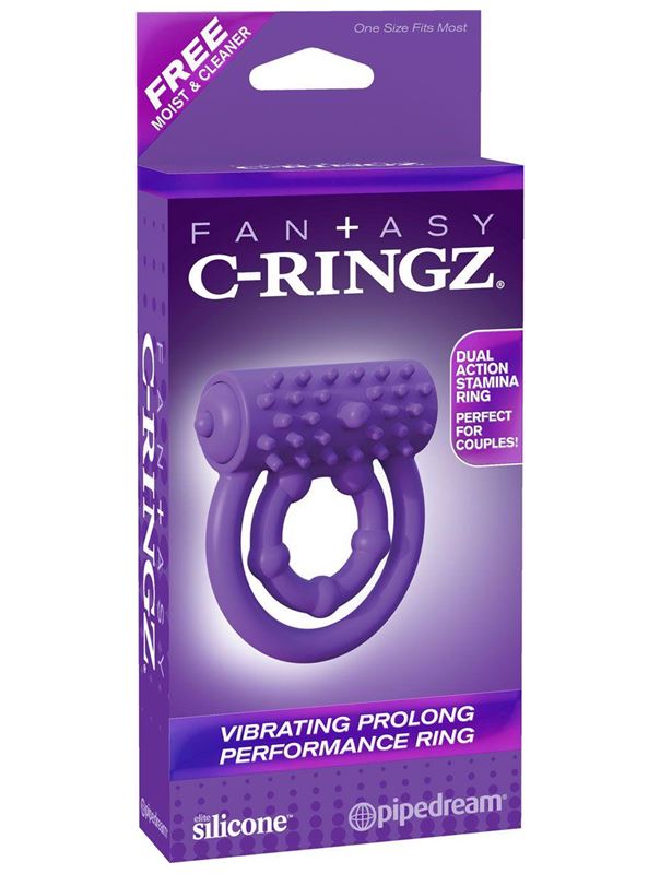 Эрекционное кольцо на пенис и мошонку Vibrating Prolong Performance Ring
