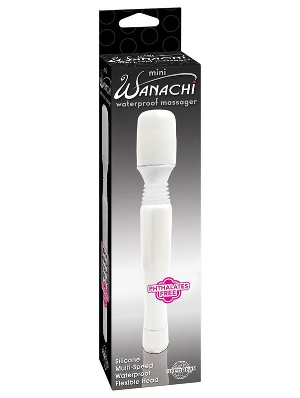 Белый вибромассажер Mini Wanachi