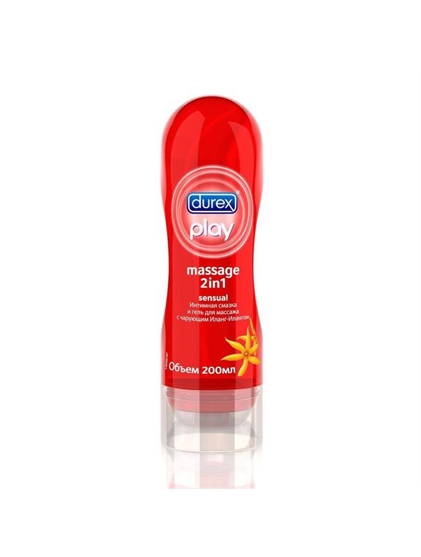 Интимная смазка и гель для массажа DUREX Play - Massage 2in1 с Иланг-Илангом (200 мл)