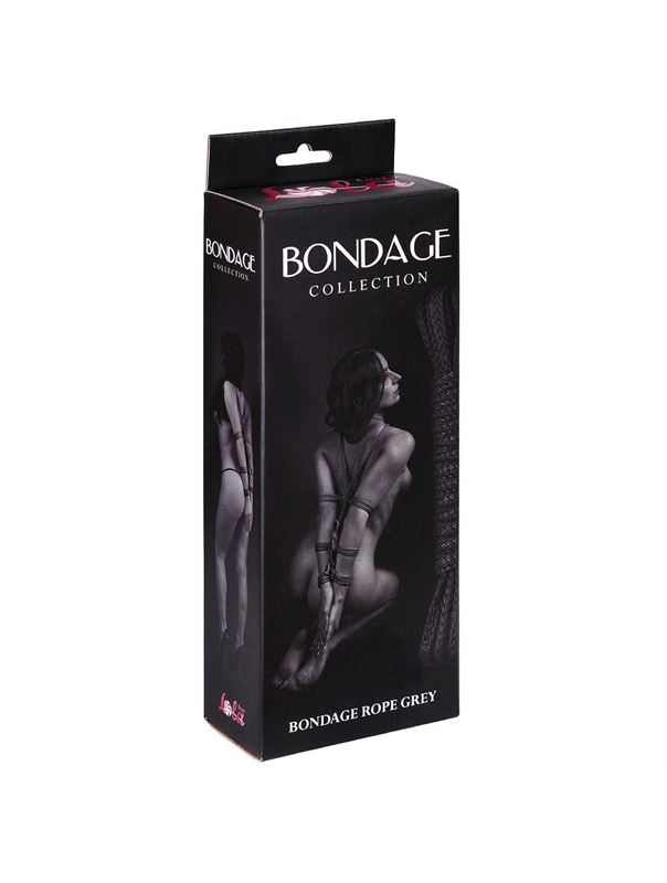 Серая веревка Bondage Collection Grey - 9 м.