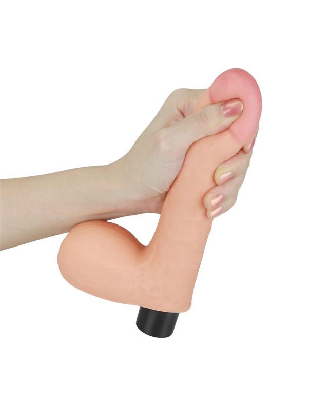 Телесный вибратор реалистик Real Softee Cock 8 (17 см)