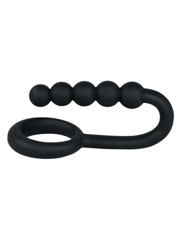 Эрекционное кольцо с анальной цепочкой Cockring with Balls