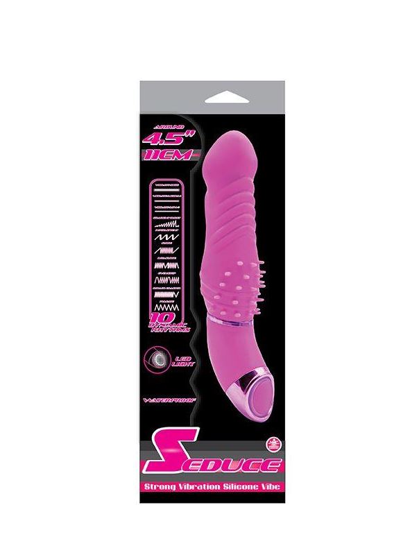 Розовый мини-вибратор SEDUCE VIBRATOR 4.5INCH PINK - 15 см.