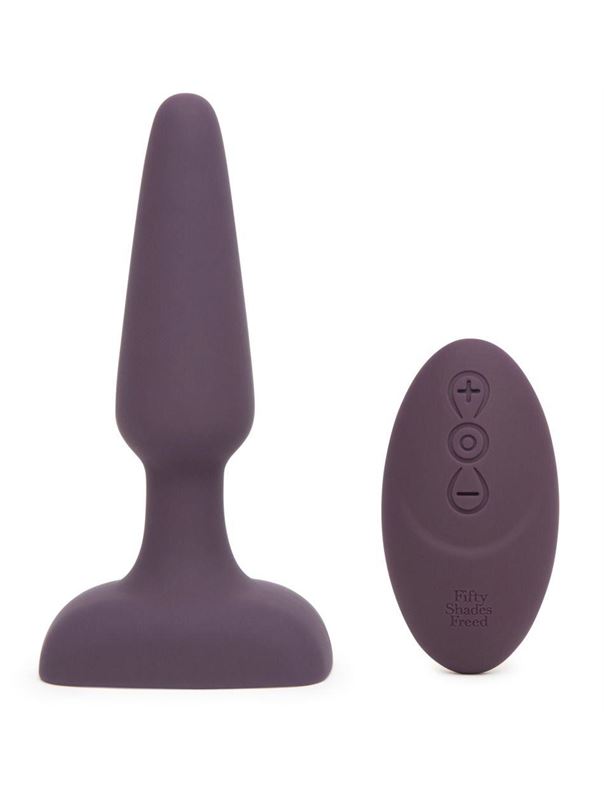 Фиолетовая вибровтулка Feel So Alive Rechargeable Vibrating Pleasure Plug (14 см)