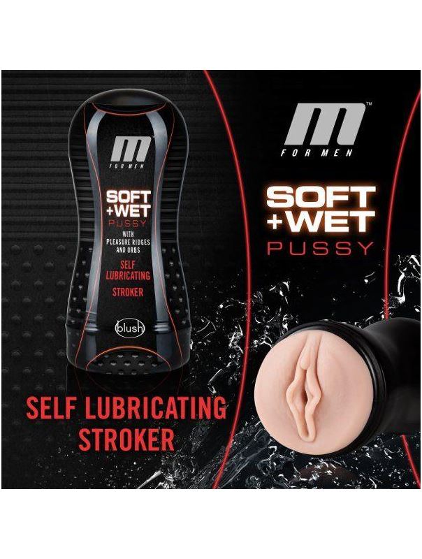 Мастурбатор-вагина Soft and Wet Pussy with Pleasure Ridges and Orbs