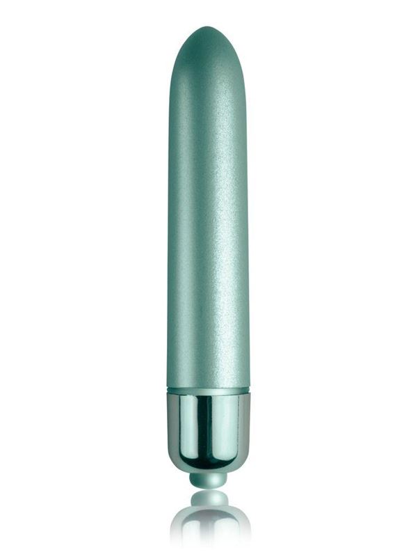 Зеленый мини вибратор Touch of Velvet (10,3 см)