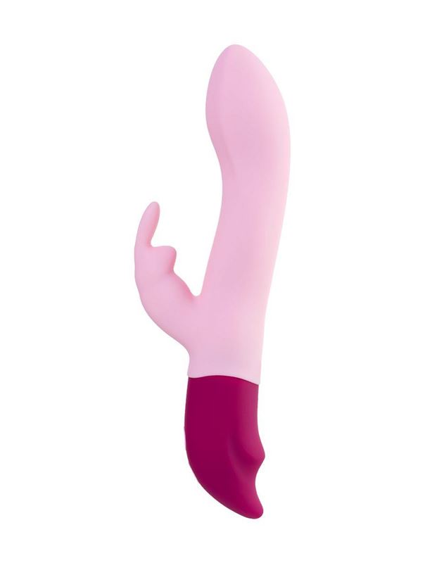 Розовый вибратор кролик Hello Rabbit (24,5 см)