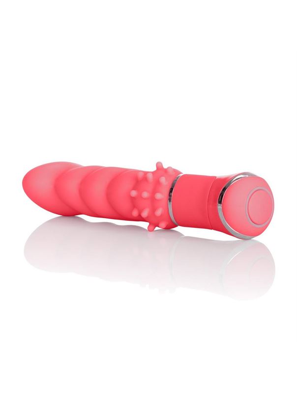 Розовый вибромассажер Power Play Power G - 11,5 см.