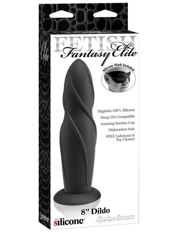 Черная насадка для страпона Fetish Fantasy Elite - 20,3 см.