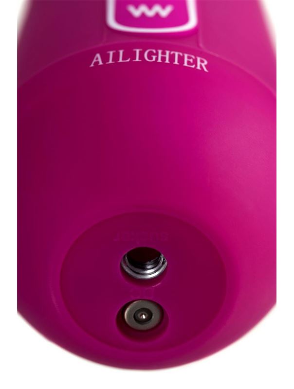 Розовый нереалистичный вибратор Ailighter Smart Telescopic Lover (27,1 см)
