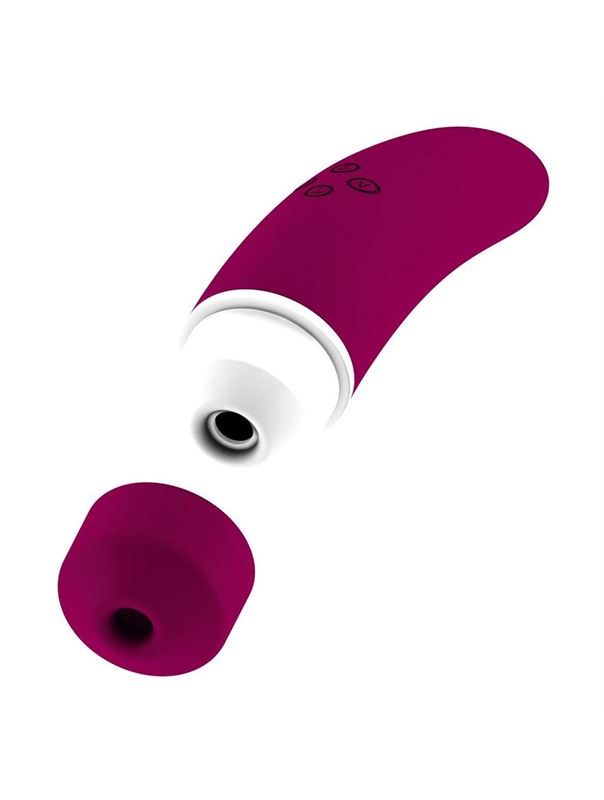 Фиолетовый вакуумный клиторальный вибромассажер Personal vibrator HIKY 