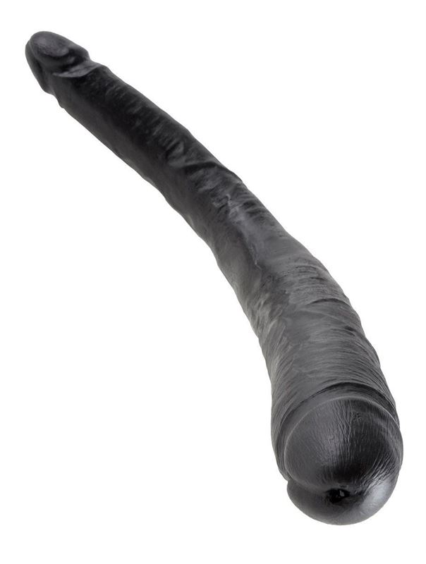 Чёрный двусторонний дилдо 16" Tapered Double Dildo (40,6 см)