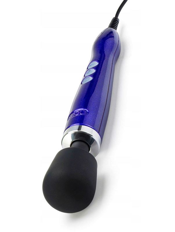 Фиолетовый вибратор Doxy Die Cast Wand Massager - 34 см.