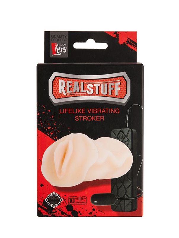 Мастурбатор-вагина REALSTUFF VIBRATING MASTURBATOR PUSSY