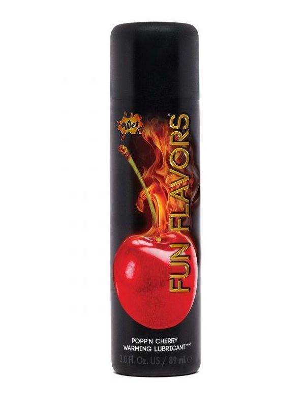 Разогревающий лубрикант Fun Flavors 4-in-1 Popp n Cherry с ароматом вишни (89 мл)