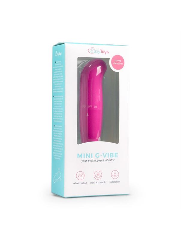 Розовый мини-вибратор Easytoys Mini G-Spot Vibrator для G-стимуляции (12 см)