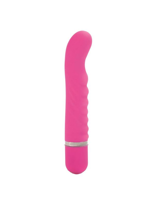 Многофункциональный розовый вибратор 10-Function Charisma Swirly - 12 см.