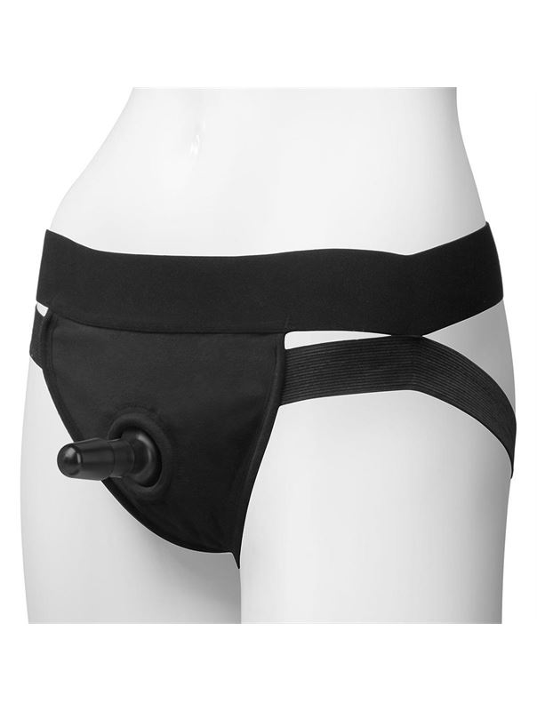 Трусики с плугом Vac-U-Lock Panty Harness with Plug Dual Strap - L/XL