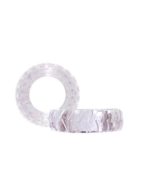 Прозрачное эрекционное кольцо TREADS MENS RING THIN