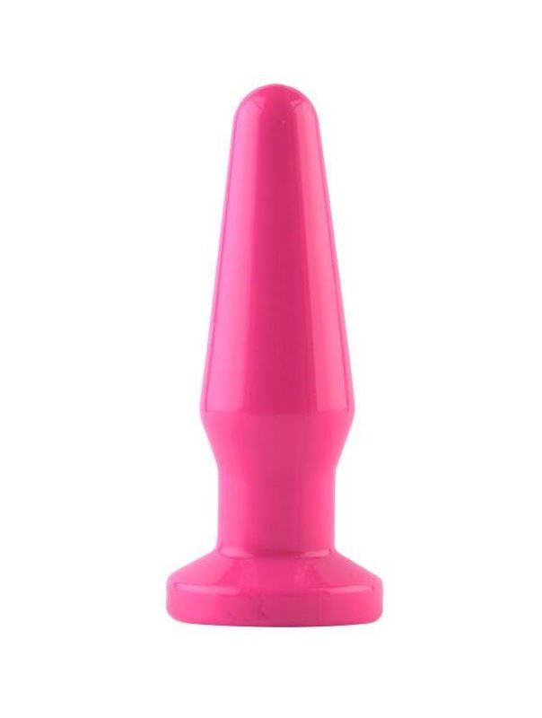 Розовая анальная втулка POPO Pleasure с закруглённой головкой (12,4 см)