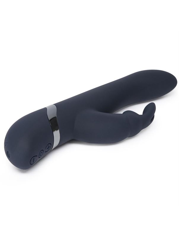 Тёмно-синий вибратор DARKER OH MY RABBIT VIBRATOR - 25,4 см.