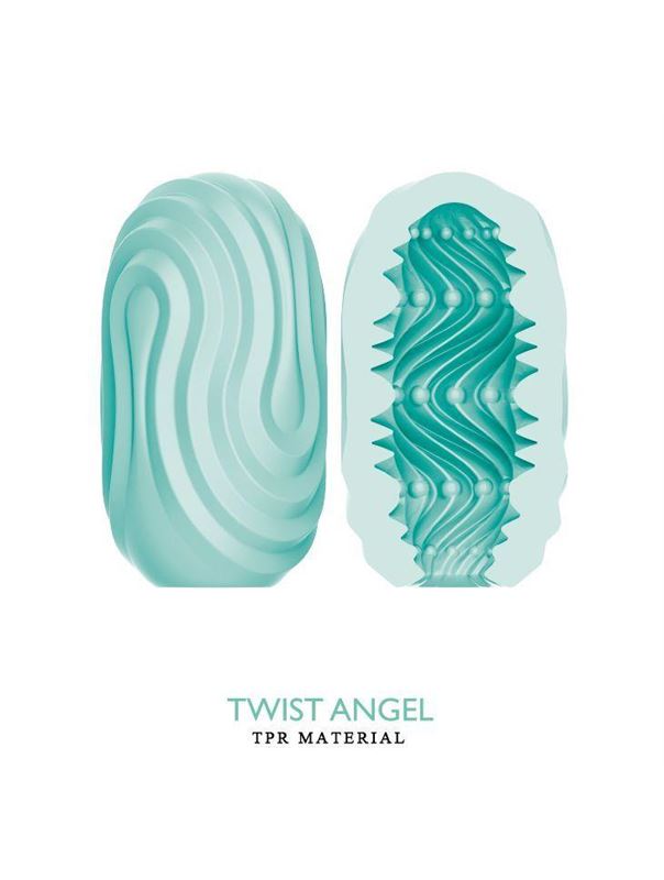 Бирюзовый мастурбатор яйцо Twist Angel