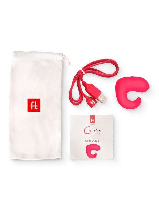 Розовый мини-вибратор на палец Fun Toys Gring