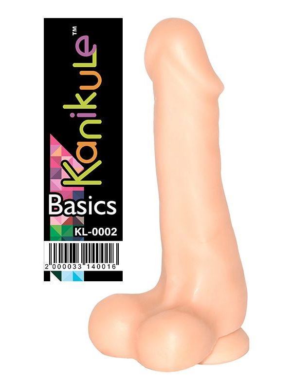 Фаллоимитатор с крупной мошонкой Kanikule Simple - 18,9 см.
