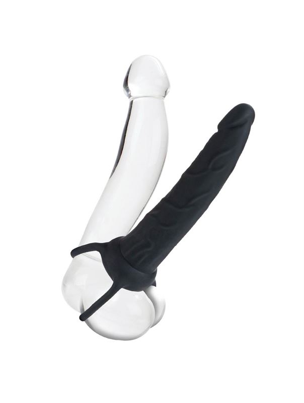 Насадка на пенис Silicone Love Rider Dual Penetrator для двойного проникновения (14 см)